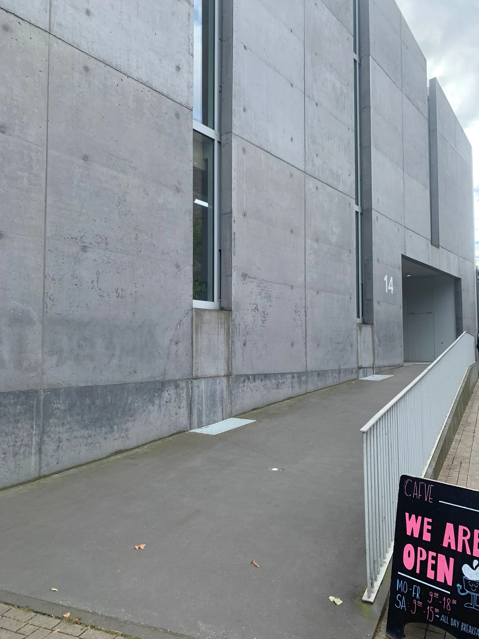 The main entrance into the Hafven building