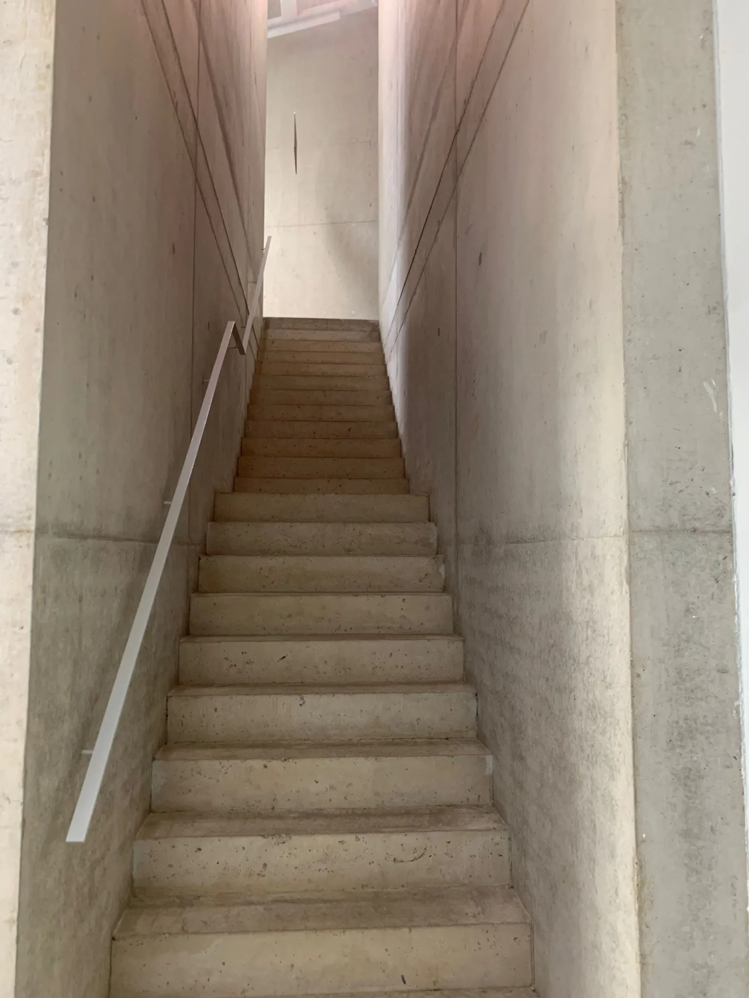 The second flight of stairs