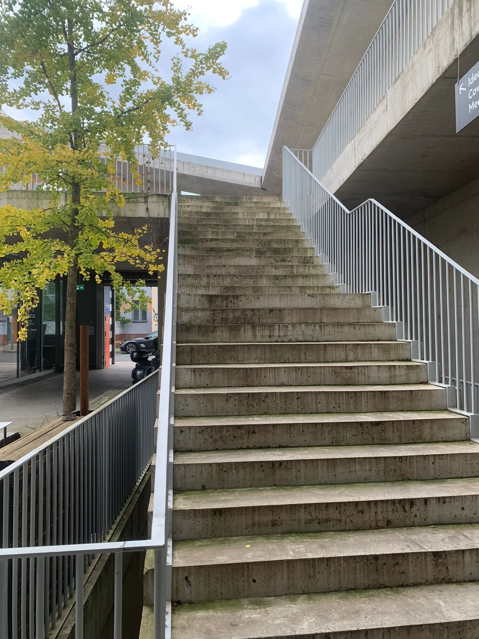 Hafven's courtyard stairs